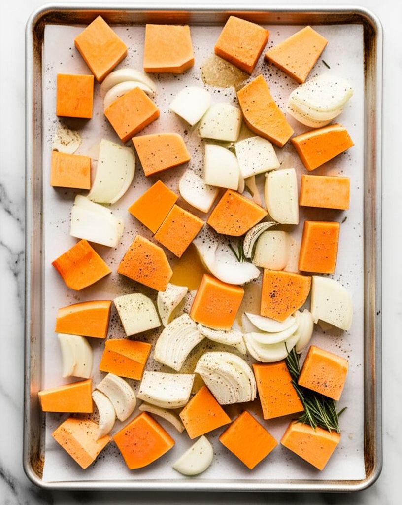 Roasted Butternut Squash Lasagna with Gorgonzola