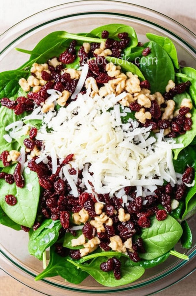 Simple Cranberry Spinach Salad