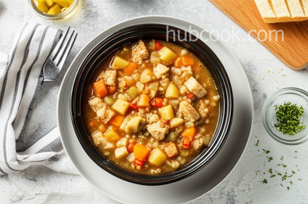 Slow Cooker Vegetable Soup