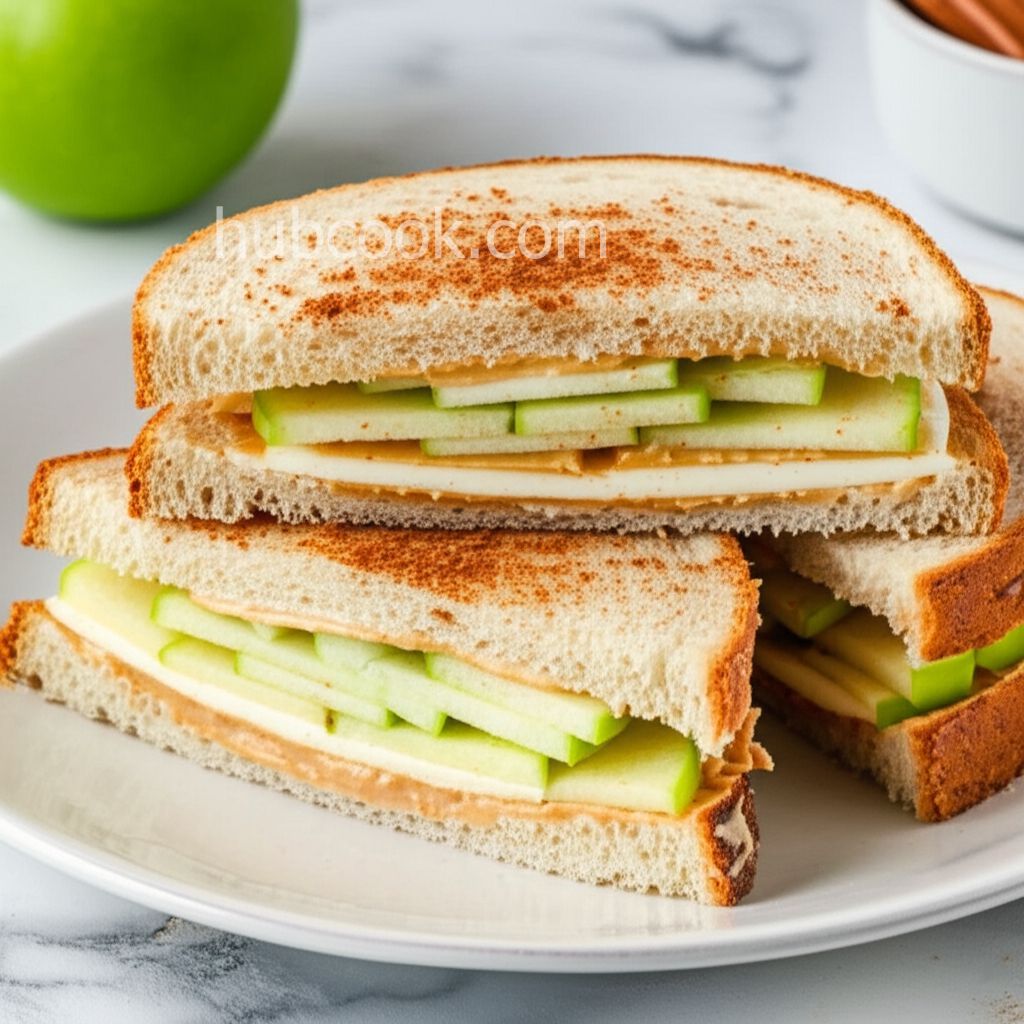 Sweet 'n Creamy Peanut Butter Apple Sandwich