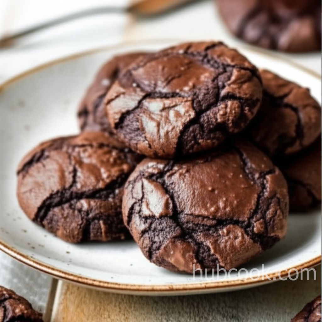 Vegan Chocolate Fudge Cookies