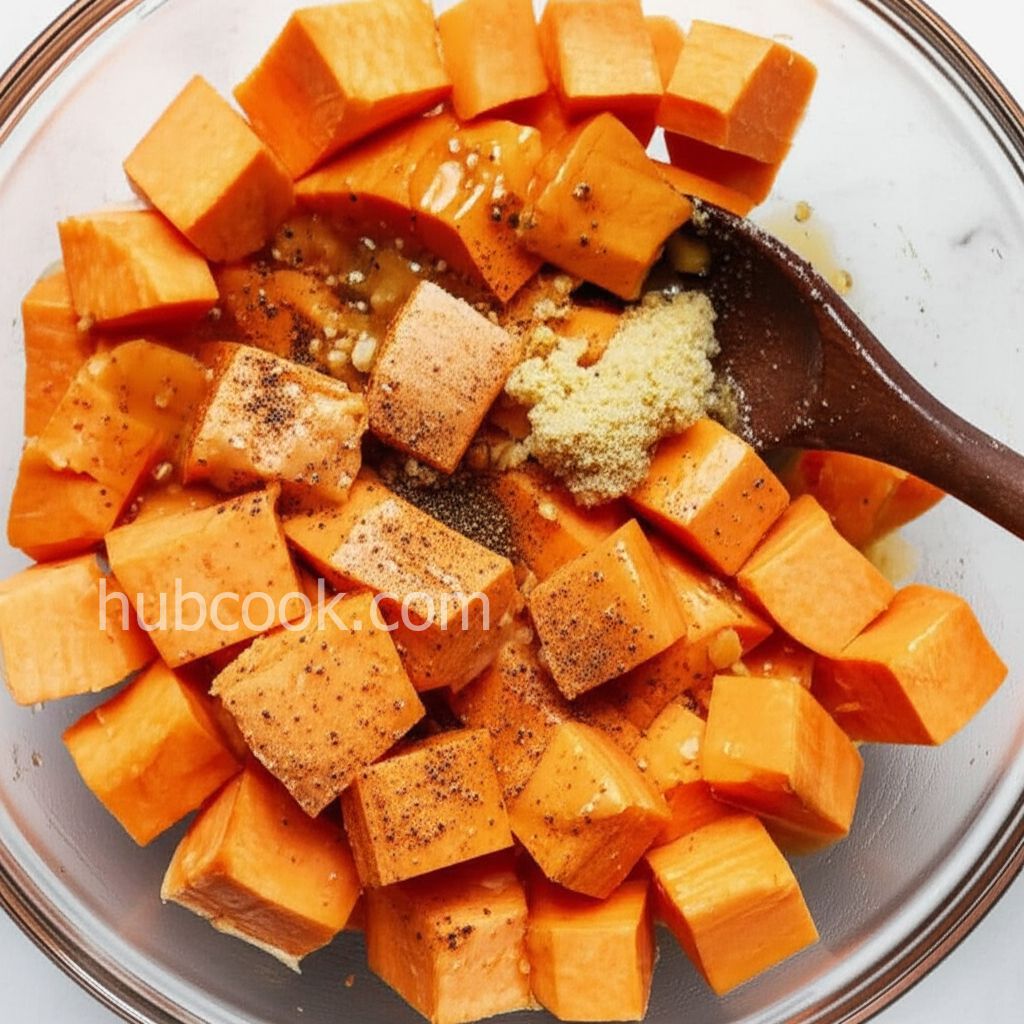 Baked Sweet Potatoes with Ginger and Honey