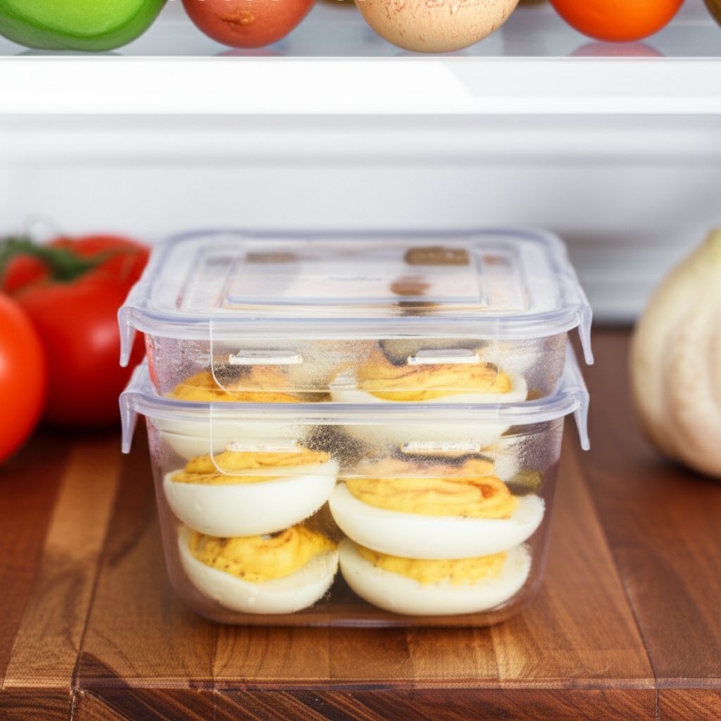 Bread and Butter Pickle Deviled Eggs