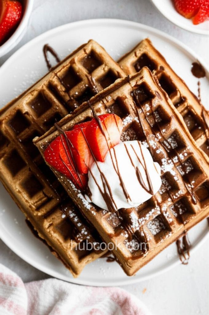 Carlie's Chocolate Oatmeal Waffles