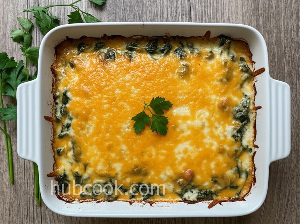 Cheesy Creamed Spinach Casserole
