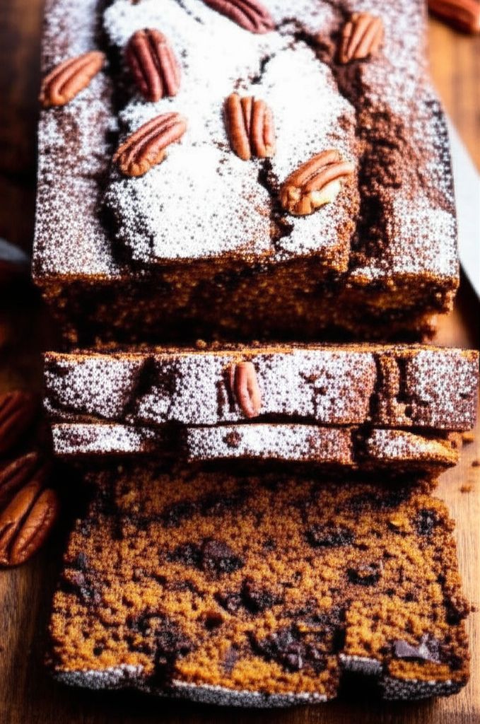 Chocolate Pecan Pumpkin Bread