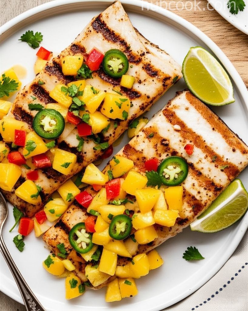 Citrus Swordfish with Citrus Salsa