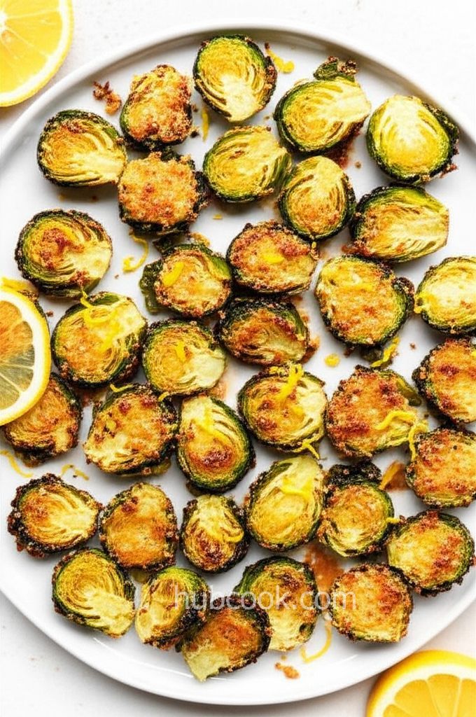 Crispy Parmesan-Crusted Roasted Brussels Sprouts
