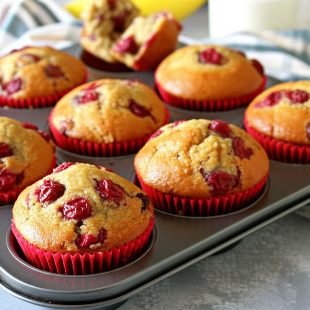 Edna's Banana Cranberry Muffins