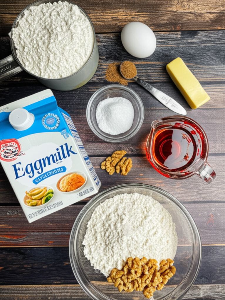 Eggnog Rum Muffins