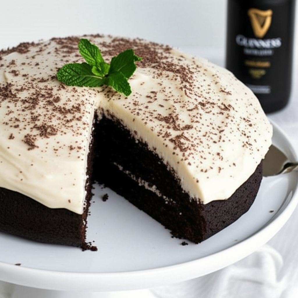 Guinness Chocolate Cake with Irish Cream Frosting