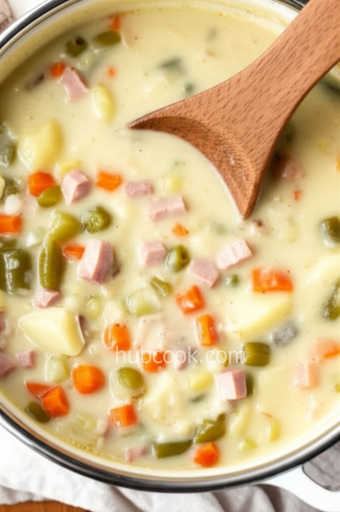 Healthier Delicious Ham and Potato Soup