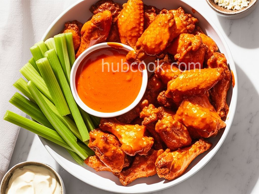 Healthier Restaurant-Style Buffalo Chicken Wings