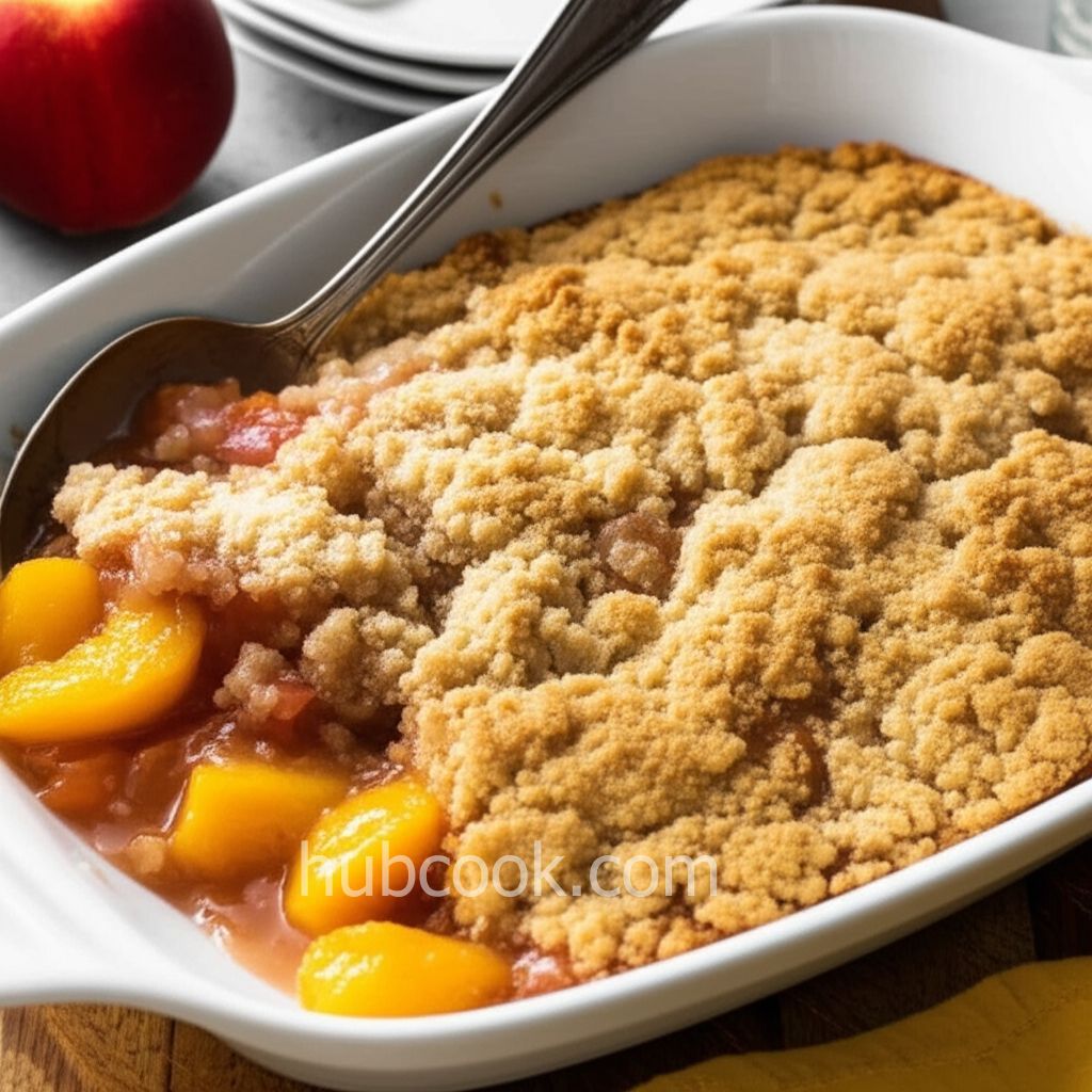 Healthier Southern Peach Cobbler