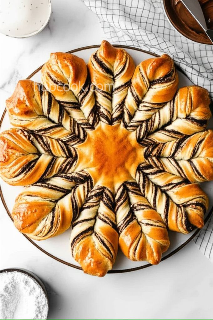 Nutella Star Bread with Puff Pastry