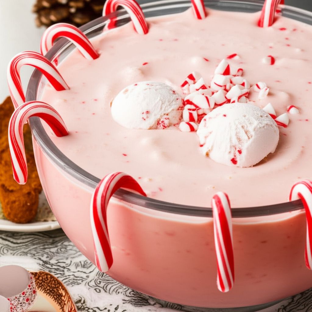 Peppermint Eggnog Punch