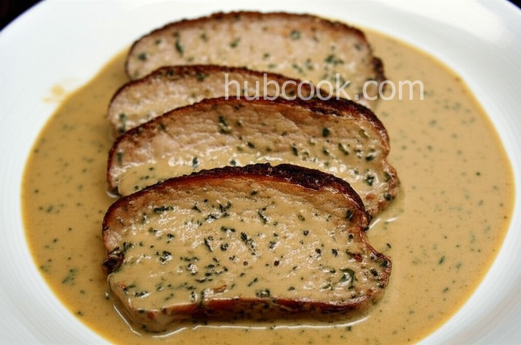 Pork Tenderloin with Creamy Herb Sauce
