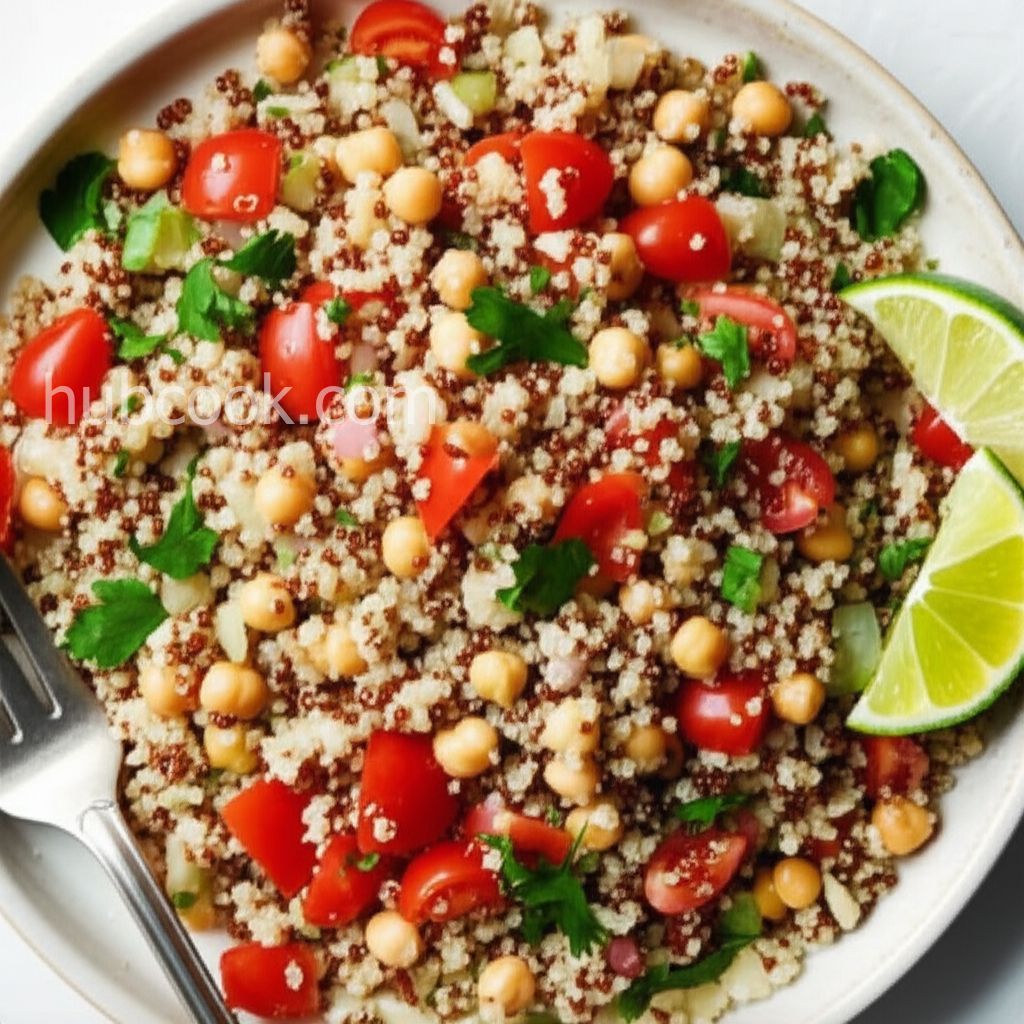 Quinoa with Chickpeas and Tomatoes