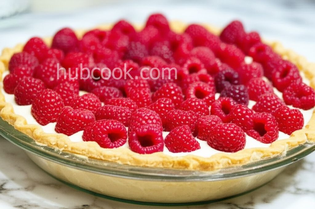 Raspberry Sour Cream Pie