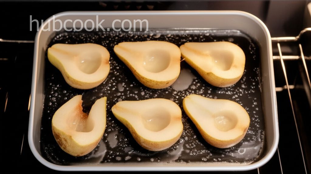 Roasted Pears with Caramel Sauce