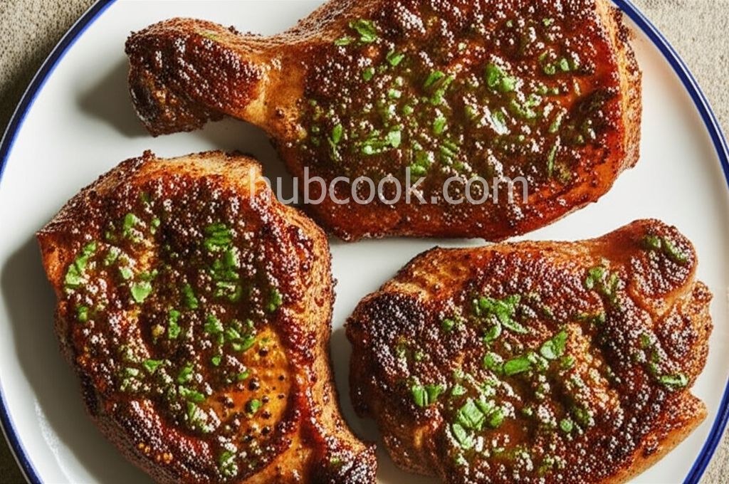 Rosemary and Garlic Simmered Pork Chops