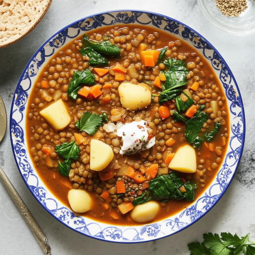 Slow Cooker Mediterranean Lentil Stew