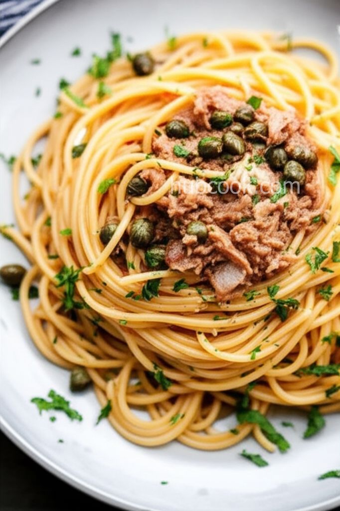 Spaghetti with Tuna and Capers