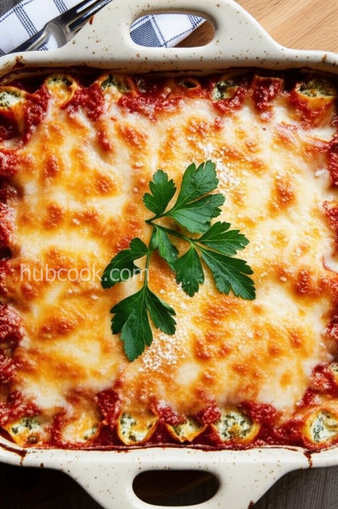 Spinach Cheese Manicotti