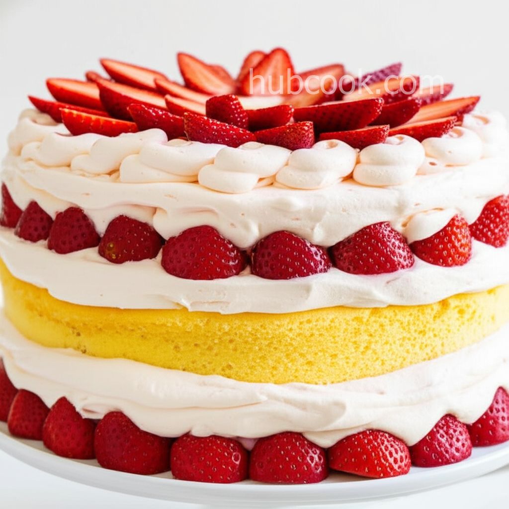 Strawberries and Cream Cake