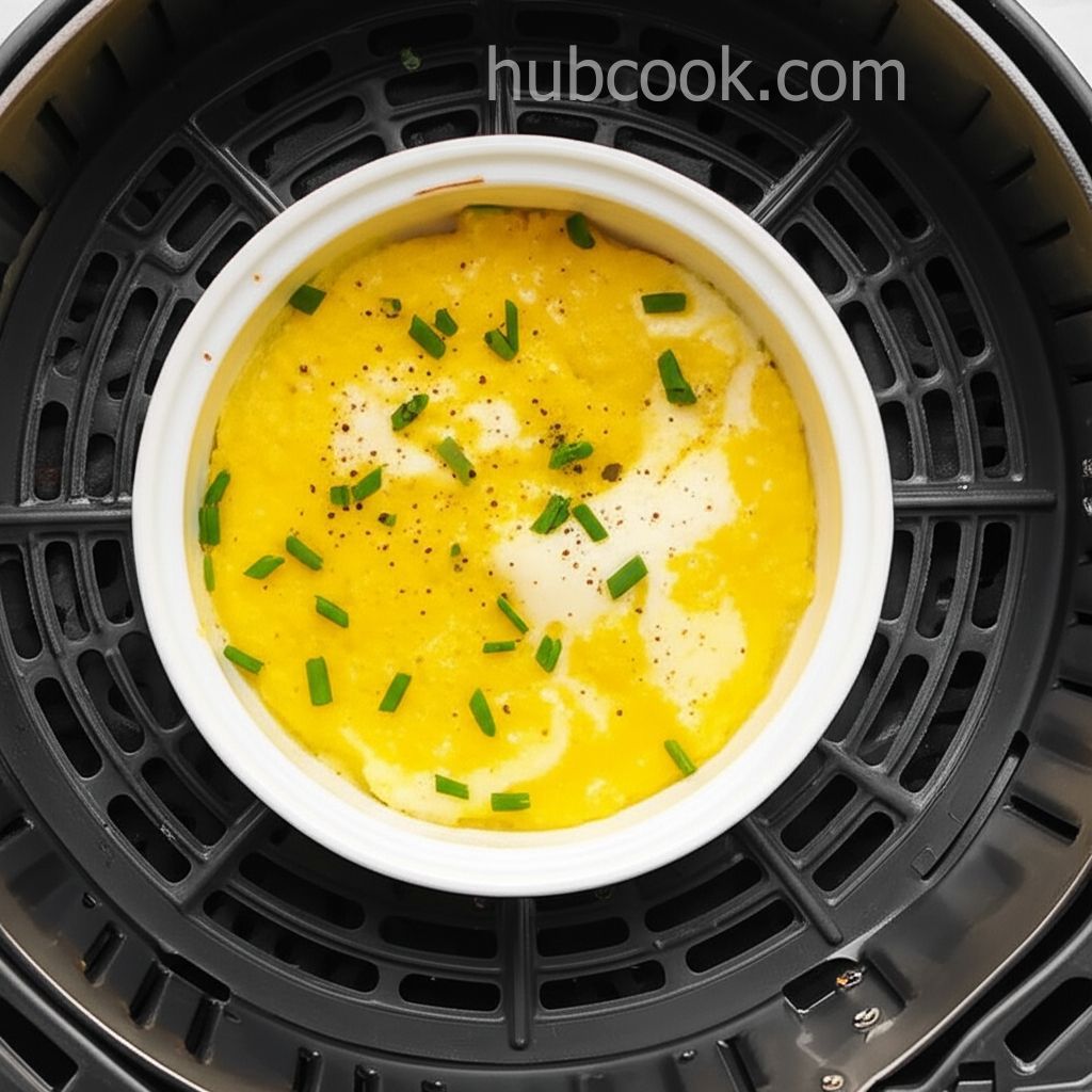 Air Fryer Scrambled Eggs