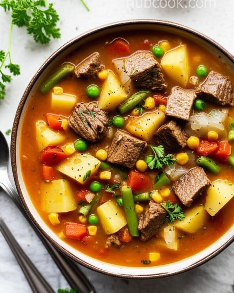 Alison's Slow Cooker Vegetable Beef Soup