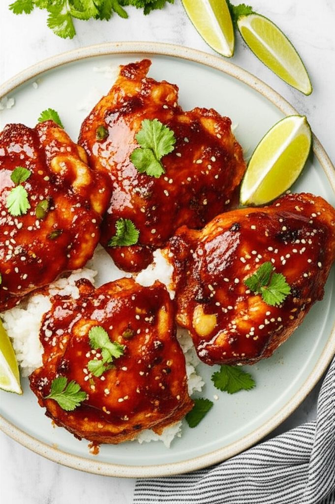 Baked Gochujang Chicken Thighs