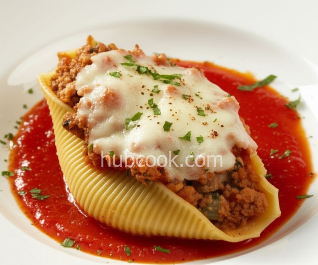 Beef and Mushroom Stuffed Shells