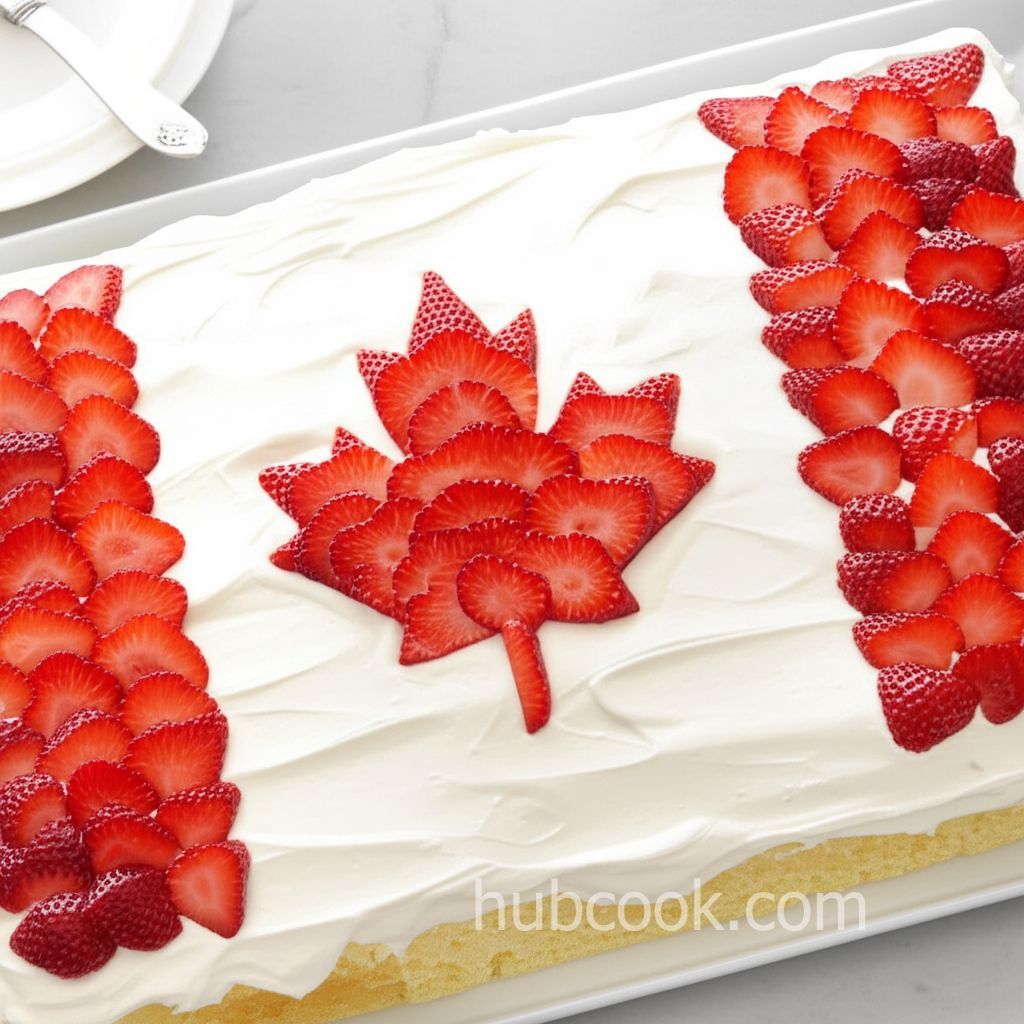 Canadian Flag Cake