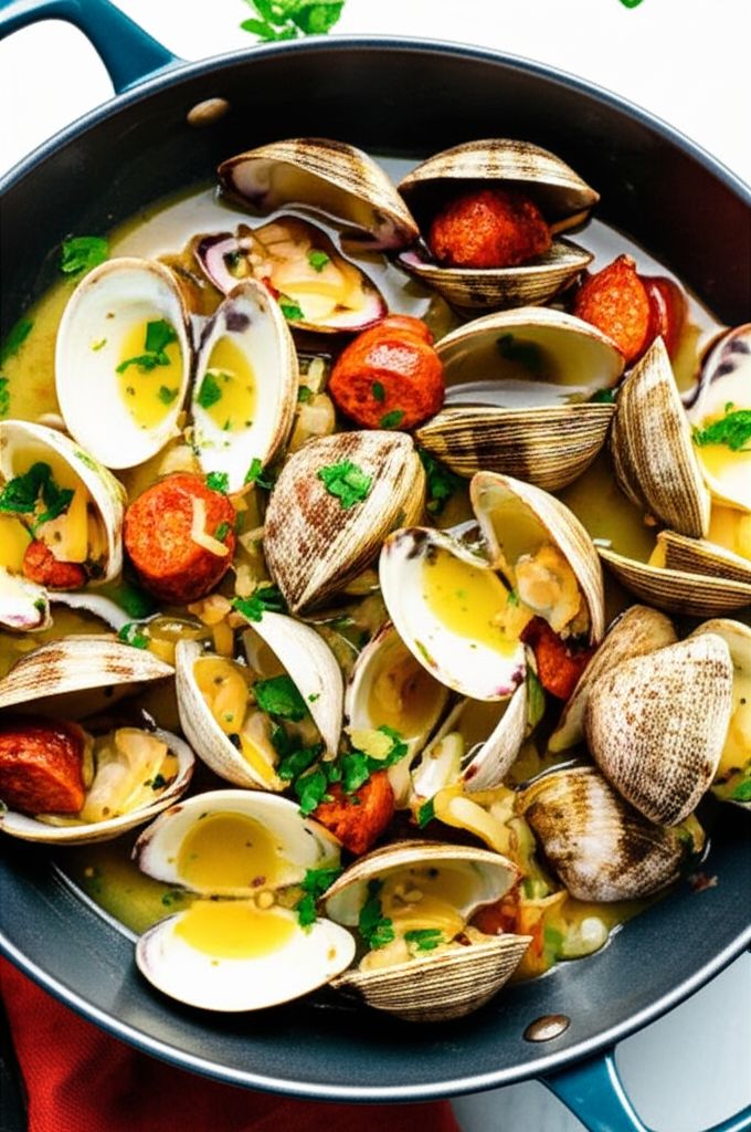 Chorizo Steamed Clams