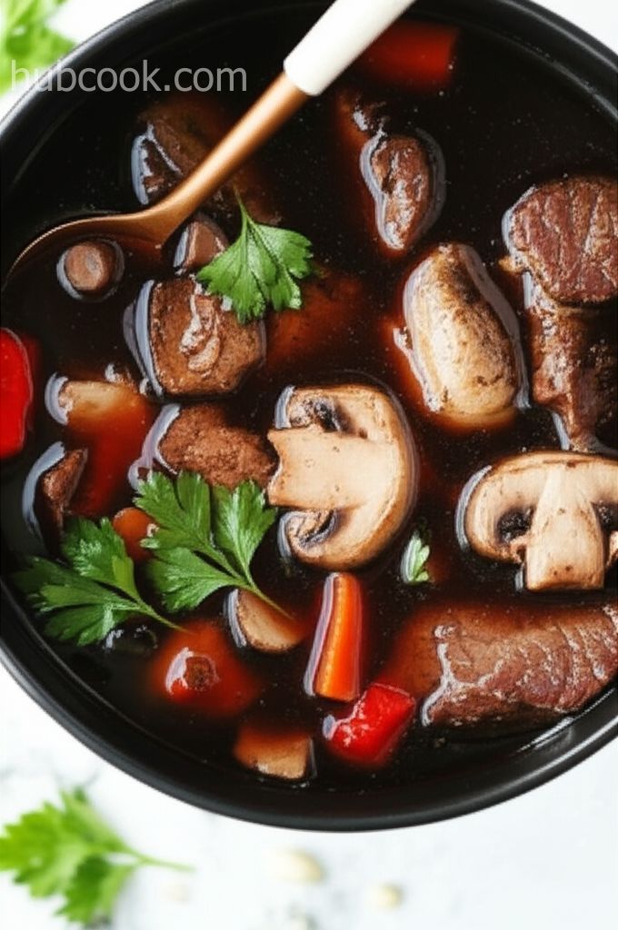 Coq au Vin Broth Fondue