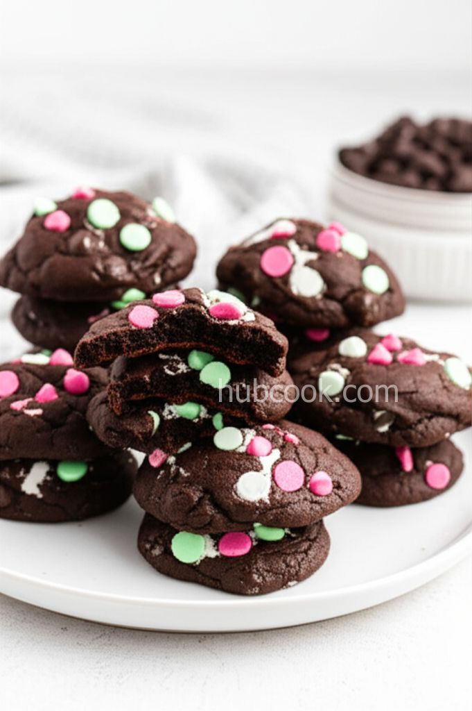 Double Chocolate Mint Cookies