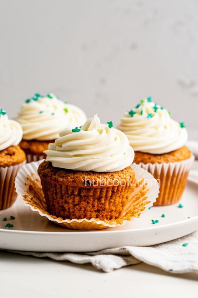Fluffy Carrot Muffins with Cream Cheese Frosting