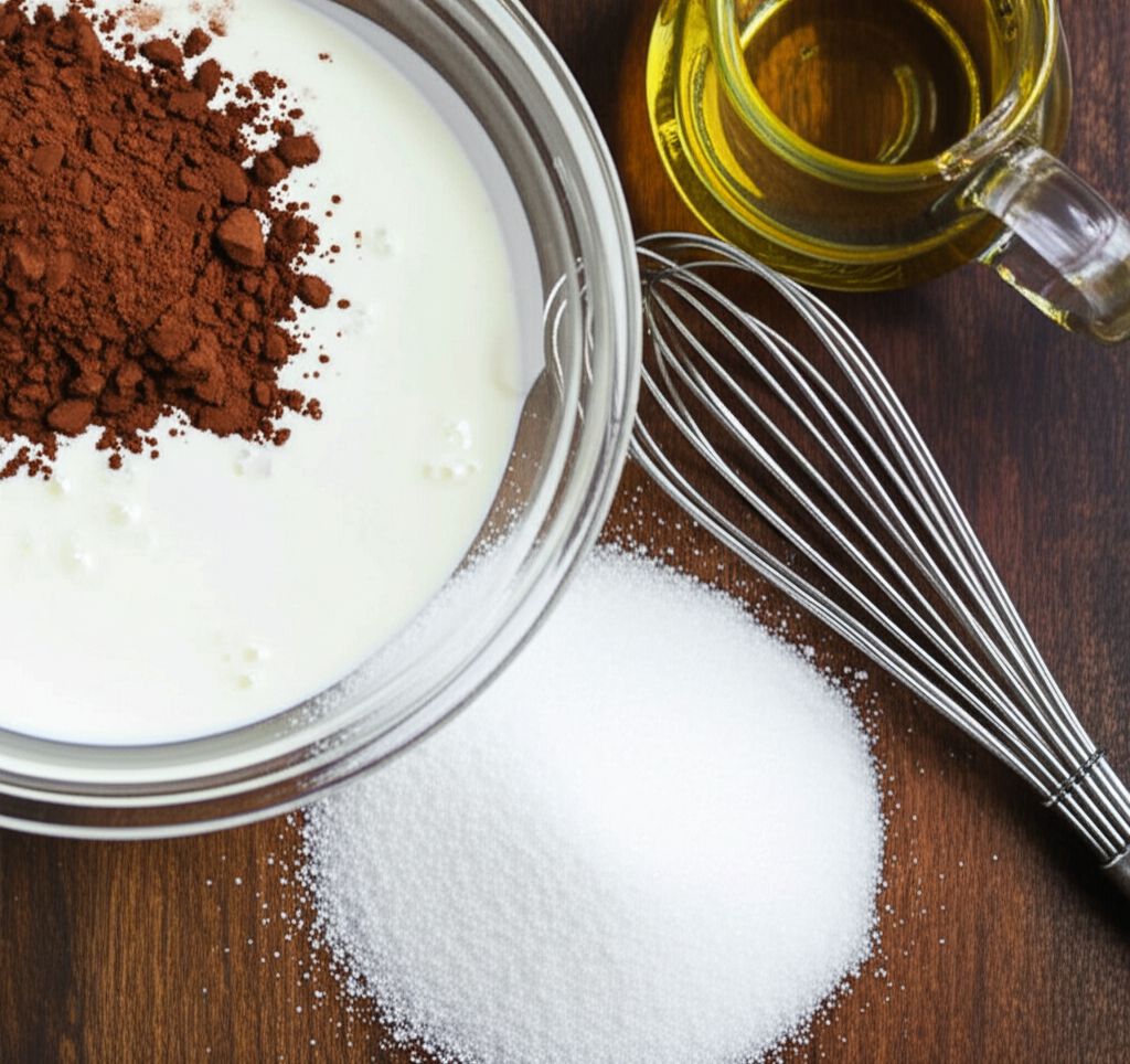 Food Processor Chocolate Whipped Cream Frosting