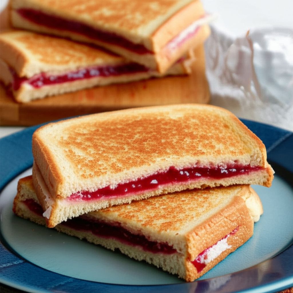 Grilled Peanut Butter and Jelly Sandwich