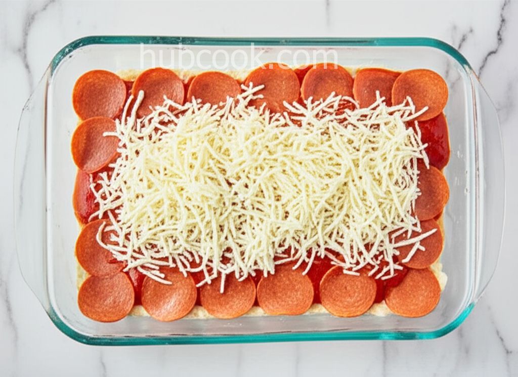 Impossibly Easy Pizza Bake