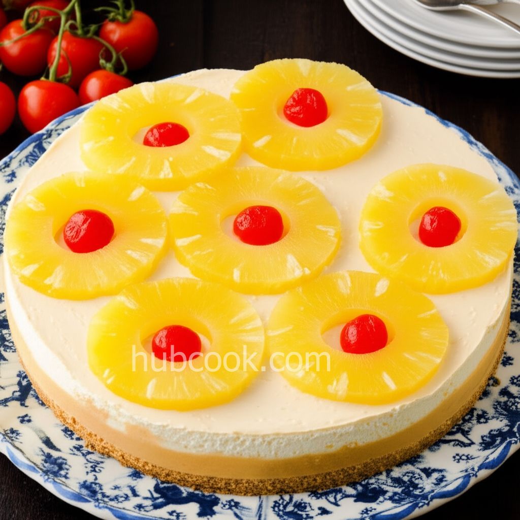 Pineapple Upside-Down Cheesecake