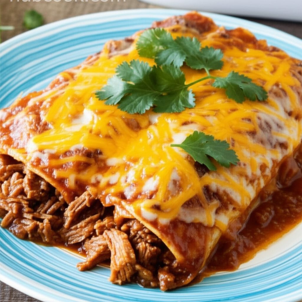 Shredded Beef Enchiladas