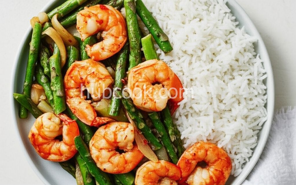 Shrimp and Asparagus Stir Fry