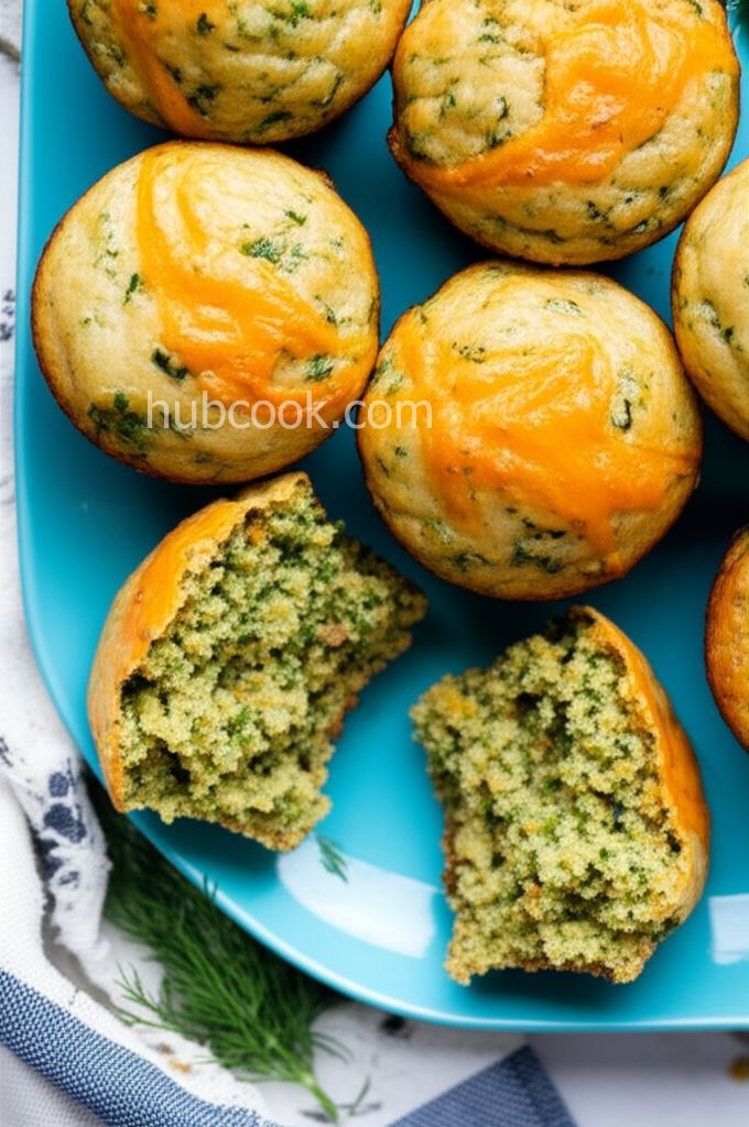 Spinach Cheddar Muffins