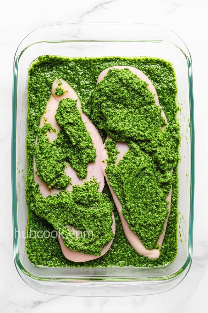 Spinach Pesto Chicken Breasts