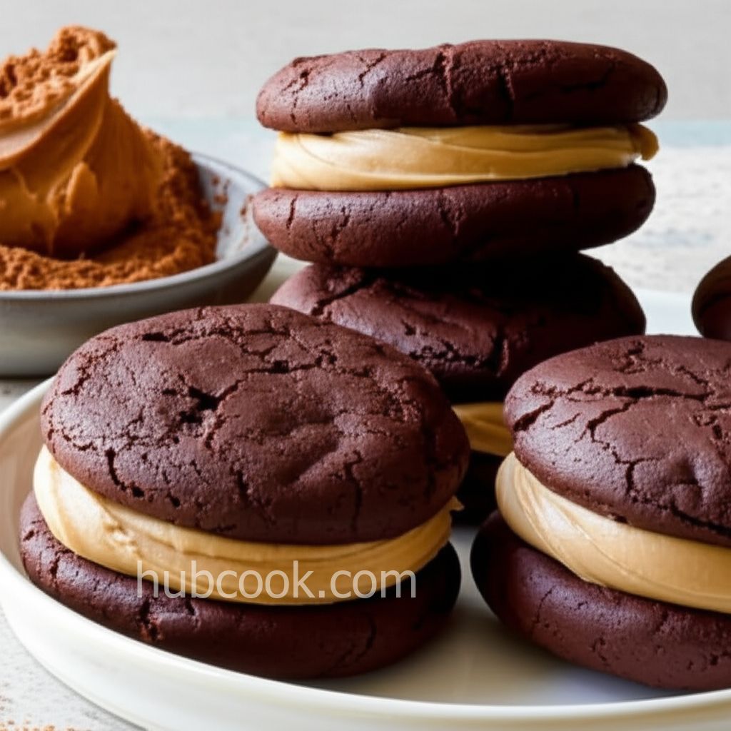 Stef's Whoopie Pies with Peanut Butter Frosting