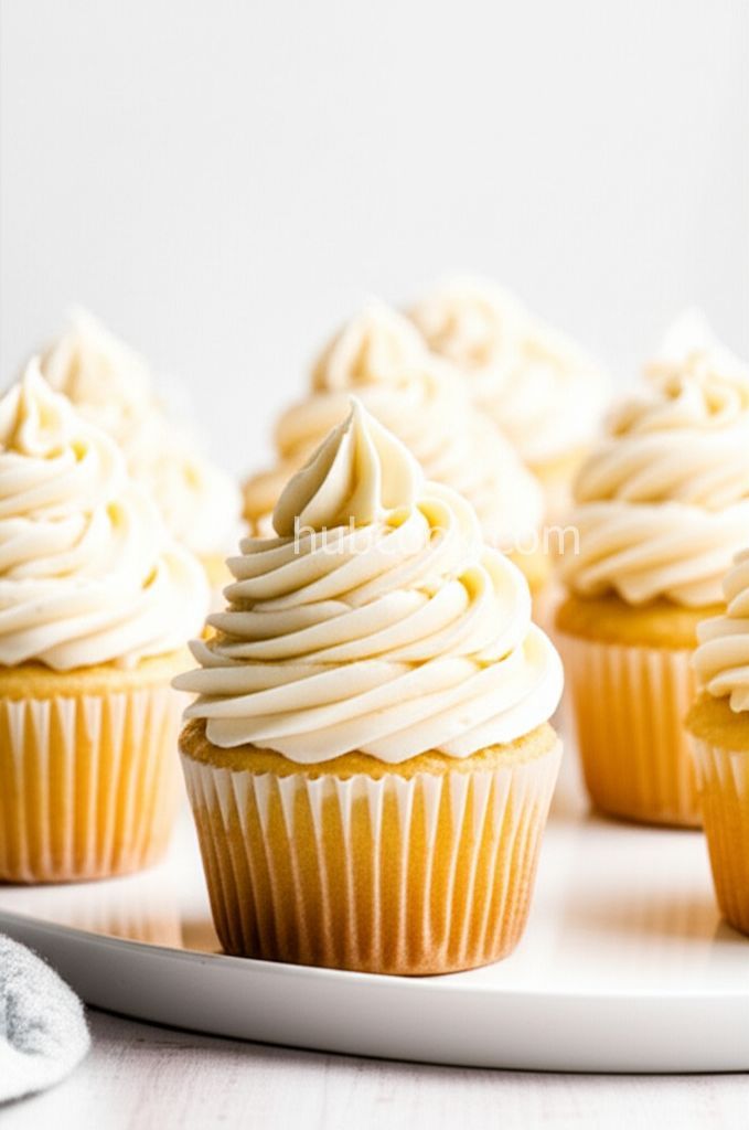 Vanilla Cupcakes with Swiss Meringue Buttercream