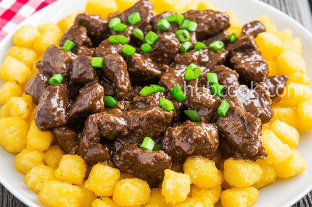 Beef Tips and Tots