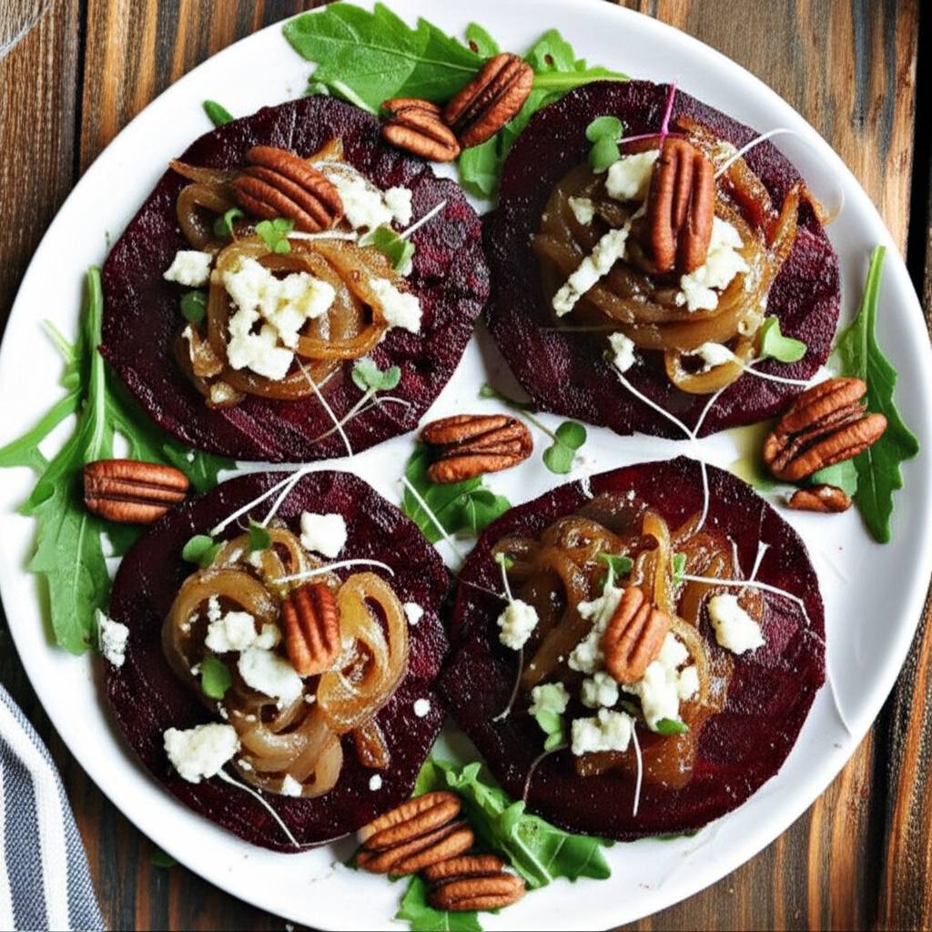 Beet Salad with Pecans and Blue Cheese